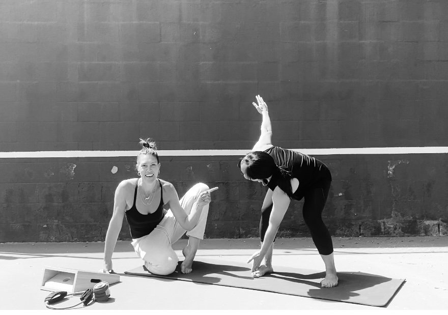 Sam coaching a private session